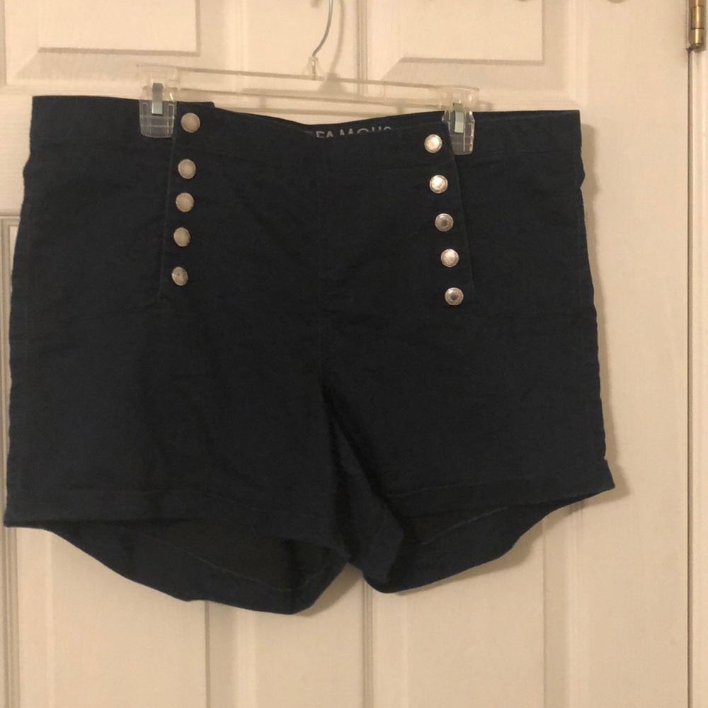 Dark High Waisted Shorts